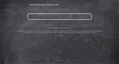 Desktop Screenshot of newmassageofasia.com